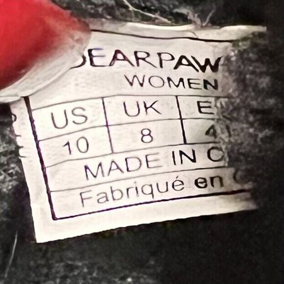 Bearpaw Womens Boot Size 10 Black Suede SKYE Chukka Sheepskin Lined Ankle Winter - Picture 7 of 7